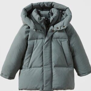 ZARA BABY WATER REPELLENT LONG DOWN PUFFER COAT 12-18 Month